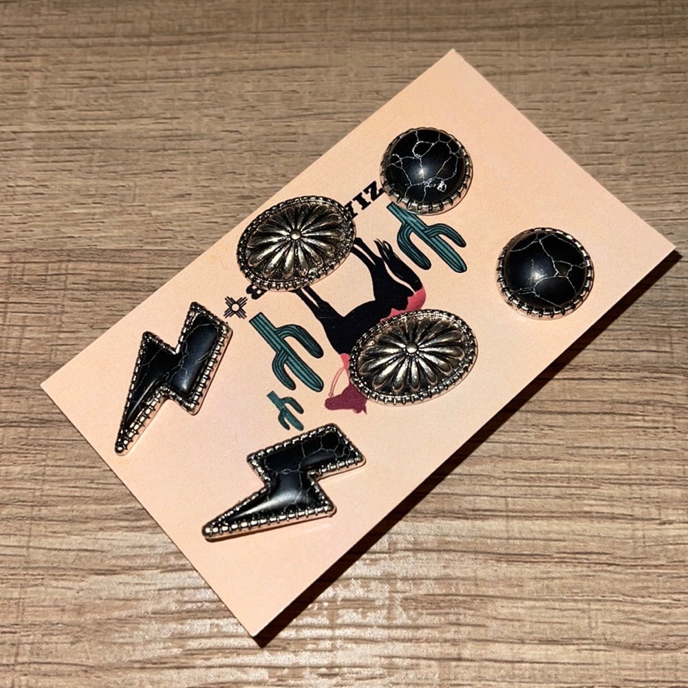 Western Conch Style Earrings set
